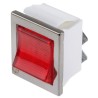 Arcolectric (Bulgin) Ltd Illuminated DPST Latching On-Off Rocker Switch Panel Nylon Housing Red Actuator C1353VENAC