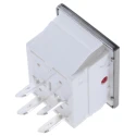 Arcolectric (Bulgin) Ltd Illuminated DPST Latching On-Off Rocker Switch Panel Nylon Housing Red Actuator C1353VENAC