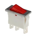 Arcolectric (Bulgin) Ltd Illuminated SPST Latching On-Off Rocker Switch Panel Nylon 16A 28.2x11.5mm C5503FQNBC