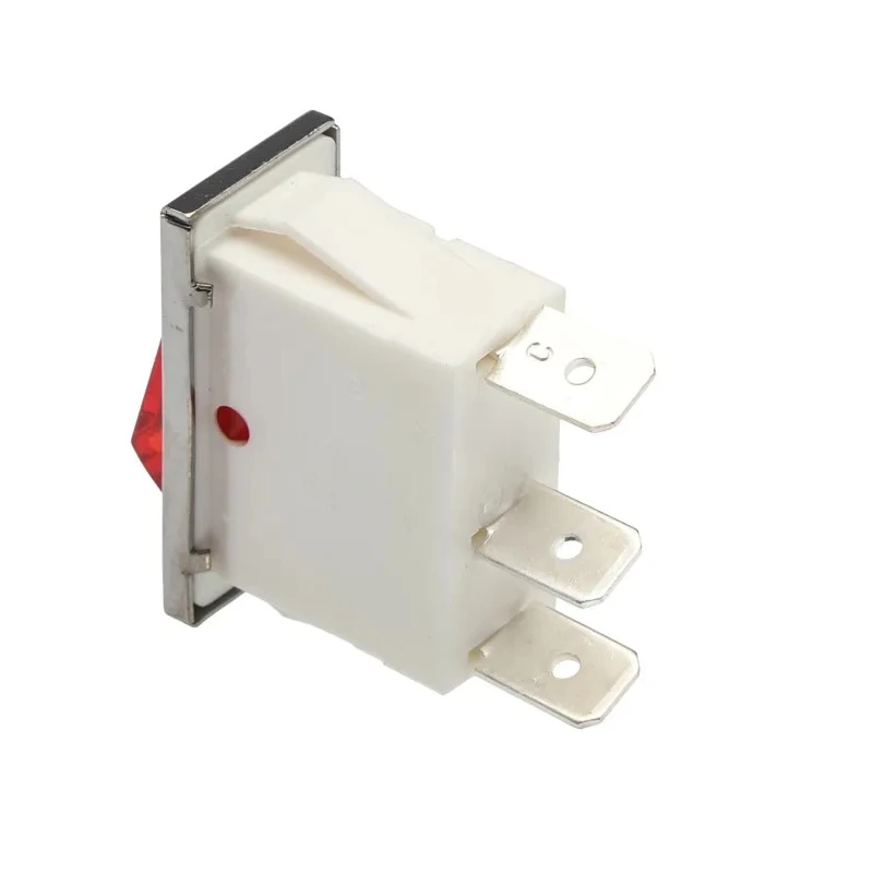 Arcolectric (Bulgin) Ltd Illuminated SPST Latching On-Off Rocker Switch Panel Nylon 16A 28.2x11.5mm C5503FQNBC