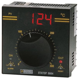 Pyro Controle STATOP Panel Mount On-Off Temperature Controller 1 Input 1 Output Relay 260V AC Fuzzy Logic On-Off LR09604-106