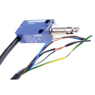 Telemecanique Sensors OsiSense XC Series Roller Plunger Limit Switch, 1 NO/1 NC, IP68, IP67, IP66, Zinc Alloy XCMD25F2L1