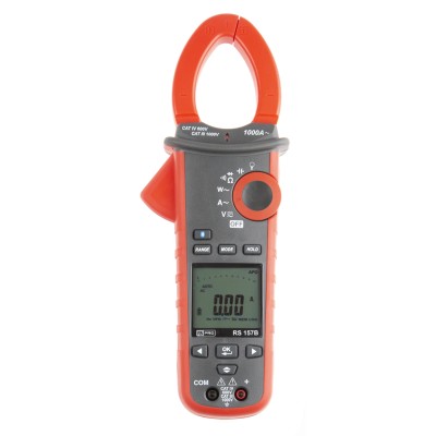 RS PRO Power Clamp Meter with Bluetooth Connectivity 1000 A AC, 1000 V DC, 999.9 V AC True RMS 157B