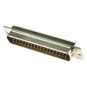 RS PRO 37 Way Straight Panel Mount D-Sub Connector Male 750V 5A Steel Housing Solder Termination 472-871