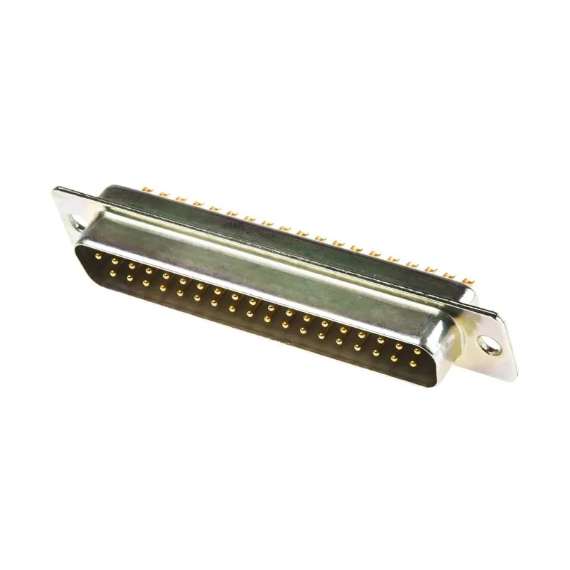 RS PRO 37 Way Straight Panel Mount D-Sub Connector Male 750V 5A Steel Housing Solder Termination 472-871