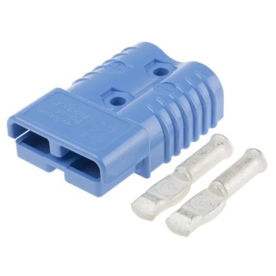 Anderson Power Products Series 2 Way Male Battery Connector, Straight Orientation, Polycarbonate Housing, 600V, 175A SB175