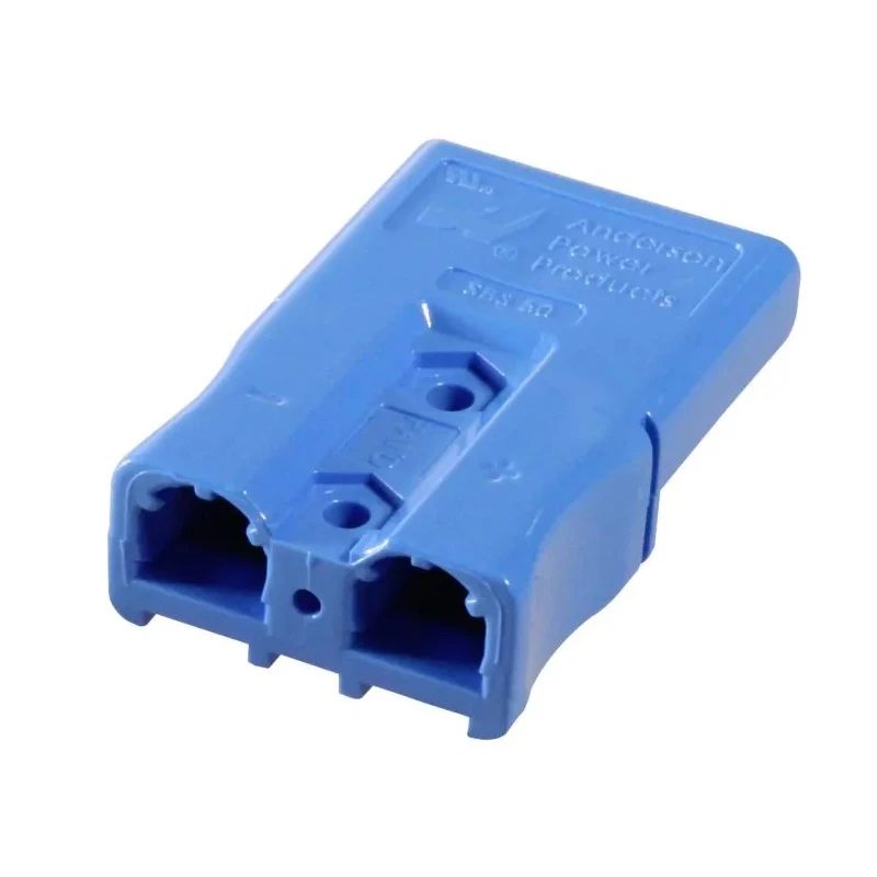 Anderson Power Products SBS Series 2 Way Male Battery Connector, Straight, Cable Mount, 600V, 110A SBS50BLU06