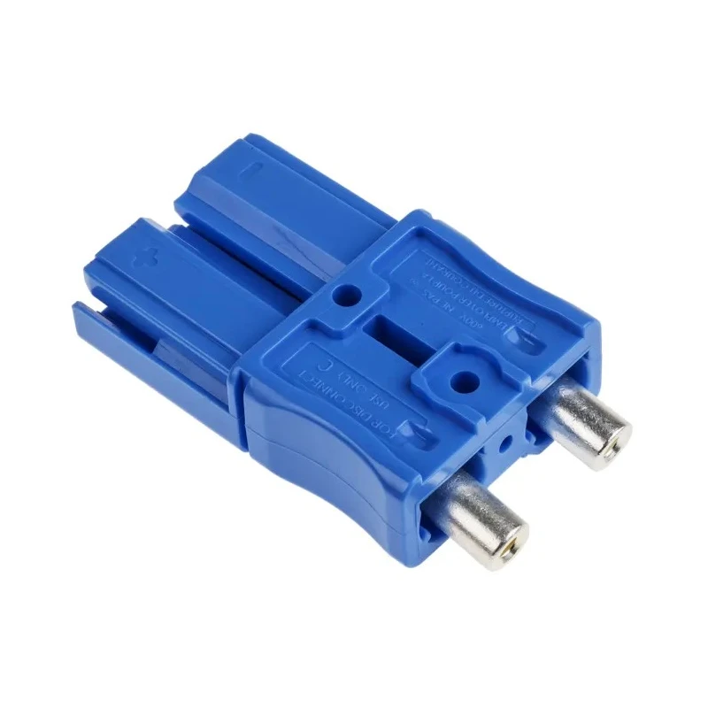 Anderson Power Products SBS Series 2 Way Male Battery Connector, Straight Cable, 600V, 110A SBS50BLU10/12