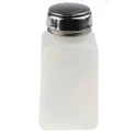 Menda 170ml Non-Conductive White Acrylic Pump Dispenser Bottle with Locking Stainless Steel Pump 613N