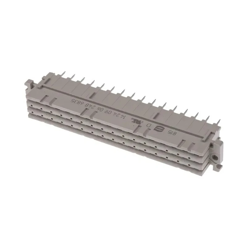 HARTING DIN 41612 48 Way 5.08 mm Pitch Through Hole Solder Type Class C2 3 Row Female Straight Connector 09062486835