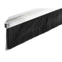 RS PRO Black Nylon Aluminium Brush Strip 60 mm, 45° h-Profile, Looped Insert 326-9959