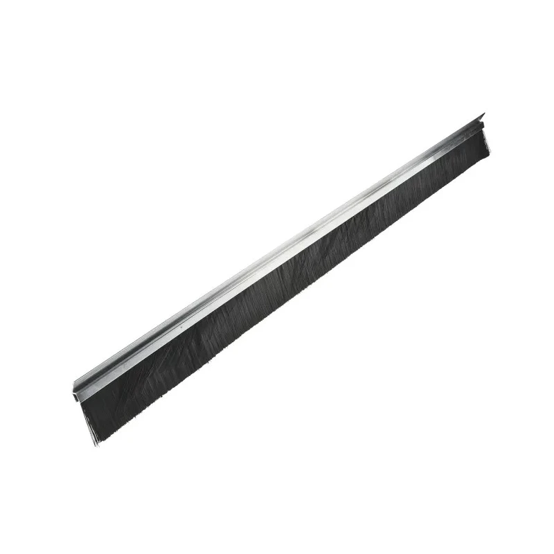 RS PRO Black Nylon Aluminium Brush Strip 60 mm, 45° h-Profile, Looped Insert 326-9959