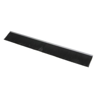 RS PRO Black Nylon Aluminium Brush Strip, Loop Insert Type, 115 mm Length, 12 mm Width, 129 mm Height, 90° F-Profile 326-9993