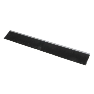 RS PRO Black Nylon Aluminium Brush Strip, Loop Insert Type, 115 mm Length, 12 mm Width, 129 mm Height, 90° F-Profile 326-9993