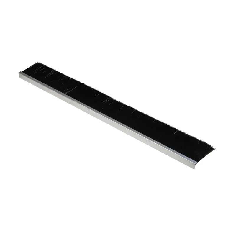 RS PRO Black Nylon Aluminium Brush Strip, Loop Insert Type, 115 mm Length, 12 mm Width, 129 mm Height, 90° F-Profile 326-9993