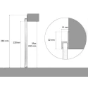 RS PRO Black Nylon, Aluminium Brush Strip, 150 mm 180° h-Profile 327-0000