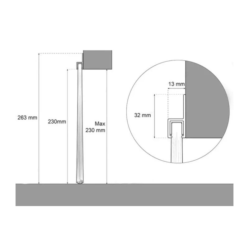 RS PRO Black Nylon, Aluminium Brush Strip, 150 mm 180° h-Profile 327-0000