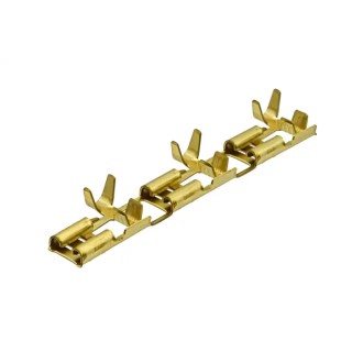JST Silver Uninsulated Female Spade Connector Crimp 7.6 x 2.3 mm Tab Size 20 AWG to 18 AWG SFO-1.0T-250N