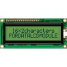 Fordata LCD Graphic Display, Yellow-Green Illumination, 2 x 16 Characters, Viewing Area 66x16 mm, Model FC1602G01-RNNYBW-66SE