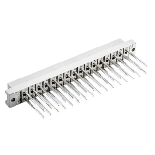 HARTING DIN 41612 32 Way 5.08 mm Pitch Type C/2 Wire Wrap Class C2 2 Row Female Straight Connector 09042326821