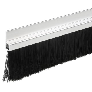 RS PRO Black Aluminium Nylon Brush Strip 60 mm 180° h-Profile Looped Insert 326-9937