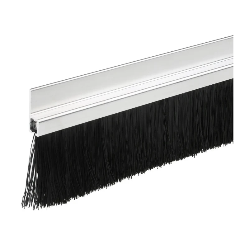 RS PRO Black Aluminium Nylon Brush Strip 60 mm 180° h-Profile Looped Insert 326-9937
