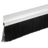 RS PRO Black Aluminium Nylon Brush Strip 60 mm 180° h-Profile Looped Insert 326-9937
