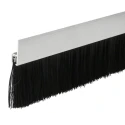 RS PRO Black Aluminium Nylon Brush Strip 60 mm 180° h-Profile Looped Insert 326-9937