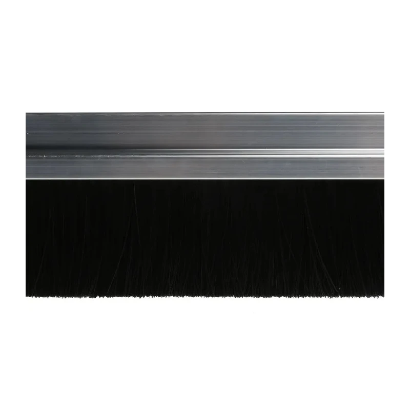 RS PRO Black Aluminium Nylon Brush Strip 60 mm 180° h-Profile Looped Insert 326-9937