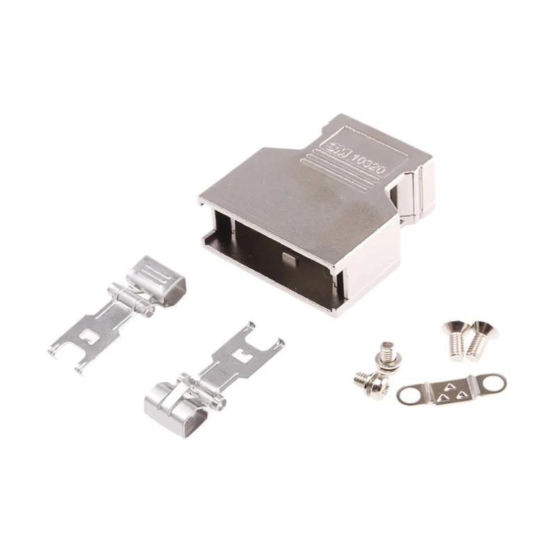 3M 103 Series Die Cast Aluminium Straight D-Sub Backshell, 20 Way Strain Relief 10320-A200-00