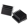 Fischer Elektronik Extruded Aluminium Heatsink with Locking Transistor Fixing Spring, Black Anodised Finish SK 481/ 50/ SA