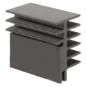 Fischer Elektronik Aluminium Black Anodised Extruded Clip Mount Heatsink 5°C/W 45 mm Height 37.5 mm Length SK 481/ 37,5/ SA
