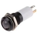 RS PRO Red, Yellow, Green Panel Mount Indicator 12V dc 20mA Solder Tab Termination Prominent Bezel 203-644