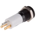 RS PRO Red, Yellow, Green Panel Mount Indicator 12V dc 20mA Solder Tab Termination Prominent Bezel 203-644