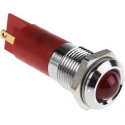 RS PRO Red Panel Mount Indicator 24V DC 20mA Solder Tab Termination Prominent Bezel 203-650