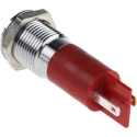 RS PRO Red Panel Mount Indicator 24V DC 20mA Solder Tab Termination Prominent Bezel 203-650