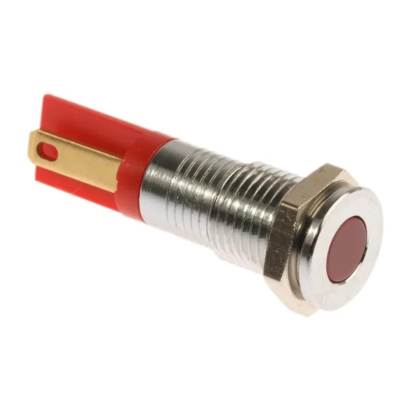 RS PRO Red Panel Mount Indicator, 2V dc, 20mA, Solder Tab Termination, Flush Bezel, Model 203-818