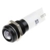RS PRO White Panel Mount Indicator 24V dc, 20mA, IP67 Rated, Black Prominent Bezel 203-874