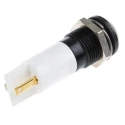 RS PRO White Panel Mount Indicator 24V dc, 20mA, IP67 Rated, Black Prominent Bezel 203-874