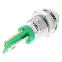 RS PRO Green Panel Mount Indicator 2V dc, 20mA, Solder Tab Termination, Prominent Bezel 203-830