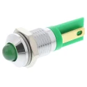 RS PRO Green Panel Mount Indicator 2V dc, 20mA, Solder Tab Termination, Prominent Bezel 203-830
