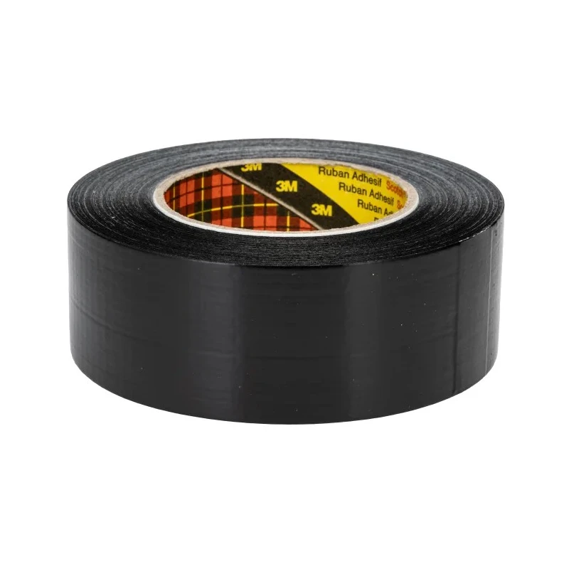 3M Heavy-Duty Black Fabric Backed Duct Tape 48 mm x 50 m Synthetic Rubber Adhesive 2904 black 48MMX50M