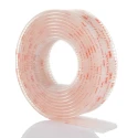 3M Transparent Hook & Loop Tape 25mm Width x 2.5m Length Polyolefin Material 0.59mm Thickness 3M SJ356B 25mm x2,5m