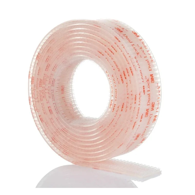 3M Transparent Hook & Loop Tape 25mm Width x 2.5m Length Polyolefin Material 0.59mm Thickness 3M SJ356B 25mm x2,5m