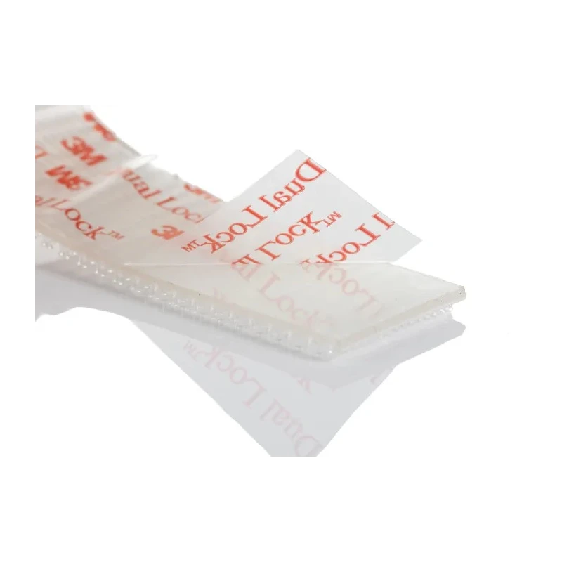 3M Transparent Hook & Loop Tape 25mm Width x 2.5m Length Polyolefin Material 0.59mm Thickness 3M SJ356B 25mm x2,5m
