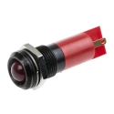 RS PRO Red Panel Mount Indicator, 12 V ac / 12 V dc, 20 mA, Solder Tab Termination, Prominent Bezel 203-969