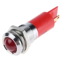 RS PRO Red Panel Mount Indicator 2V DC 20mA Solder Tab Termination Prominent Bezel 203-981