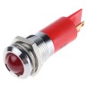 RS PRO Red Panel Mount Indicator 2V DC 20mA Solder Tab Termination Prominent Bezel 203-981