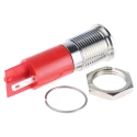 RS PRO Red Panel Mount Indicator 2V DC 20mA Solder Tab Termination Prominent Bezel 203-981