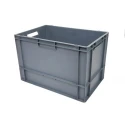 RS PRO 76L Grey Polypropylene Euro Container 400 mm x 400 mm x 600 mm 163-1907